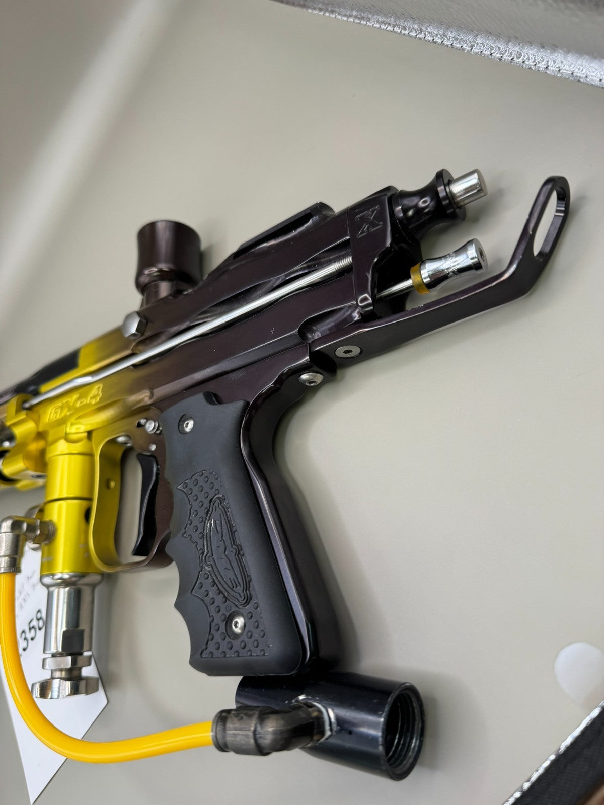 A.N.S Xtreme GX-4 Autococker - Black/Yellow - Paintball Marker Fully Working