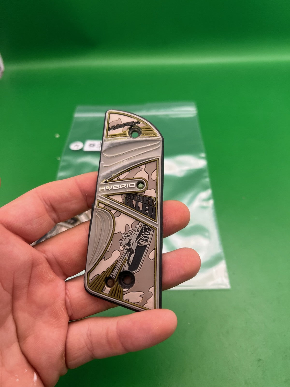 Hybrid PB Contract Killer 1911/45 Style Grip Panels Desert Camo Gold