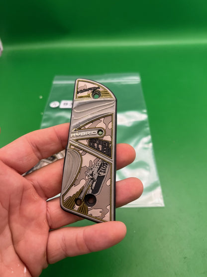 Hybrid PB Contract Killer 1911/45 Style Grip Panels Desert Camo Gold
