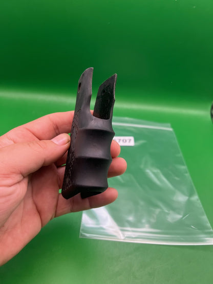 45* Grooved Autococker Grips - used paintball grip panel - black
