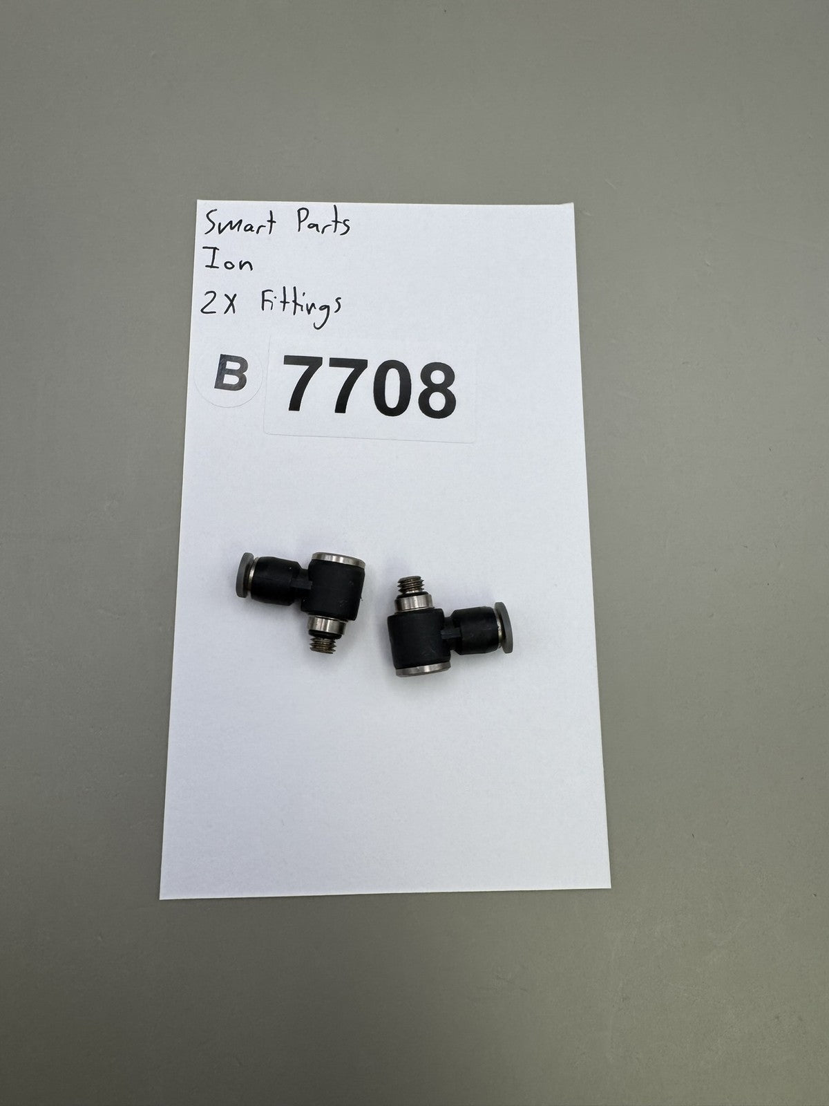 Smart Parts Ion Elbow Fittings Black Silver (Lot of 2)