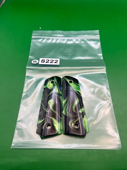 Vintage PB 1911/45 Style Grips- Green Cameo
