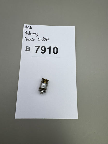 AGD Automag Classic On/Off Valve Assembly Brass Silver