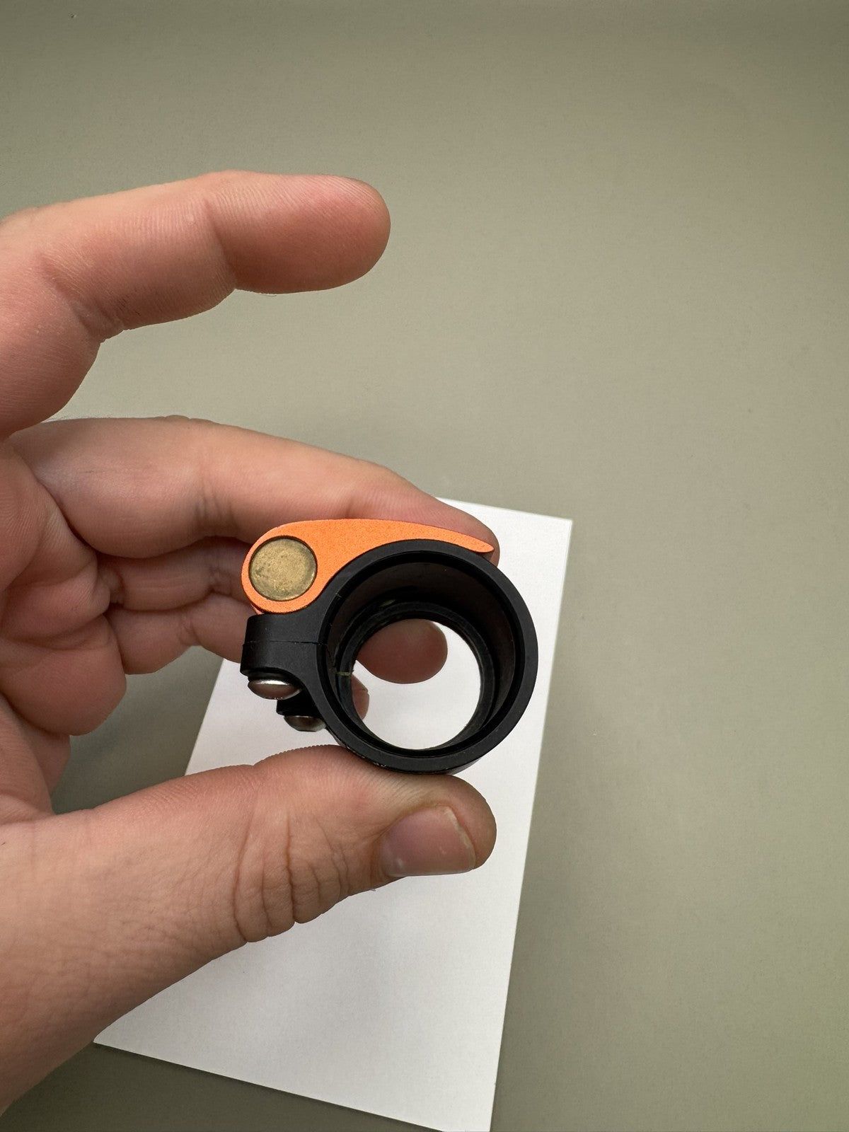 Empire AXE/Mini Feedneck Black Orange Clamping Paintball Part