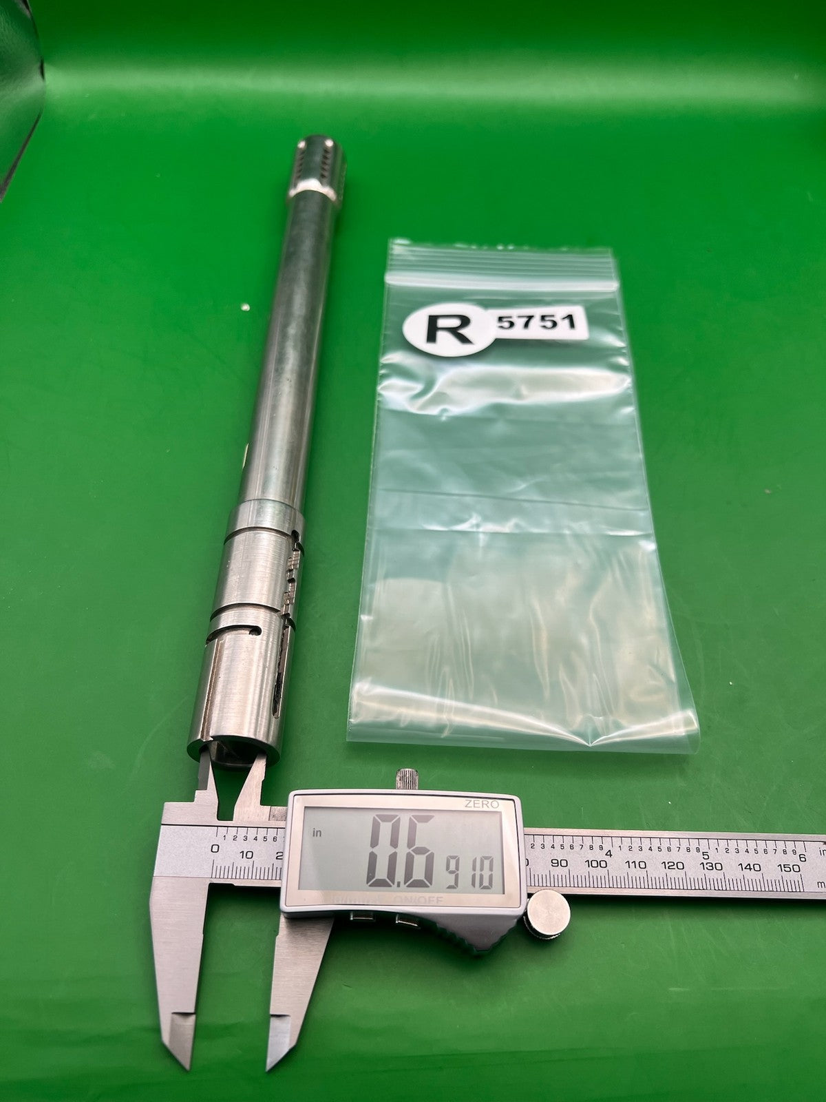 Automag 12" .691 Stainless Steel Barrel - used paintball barrel - silver