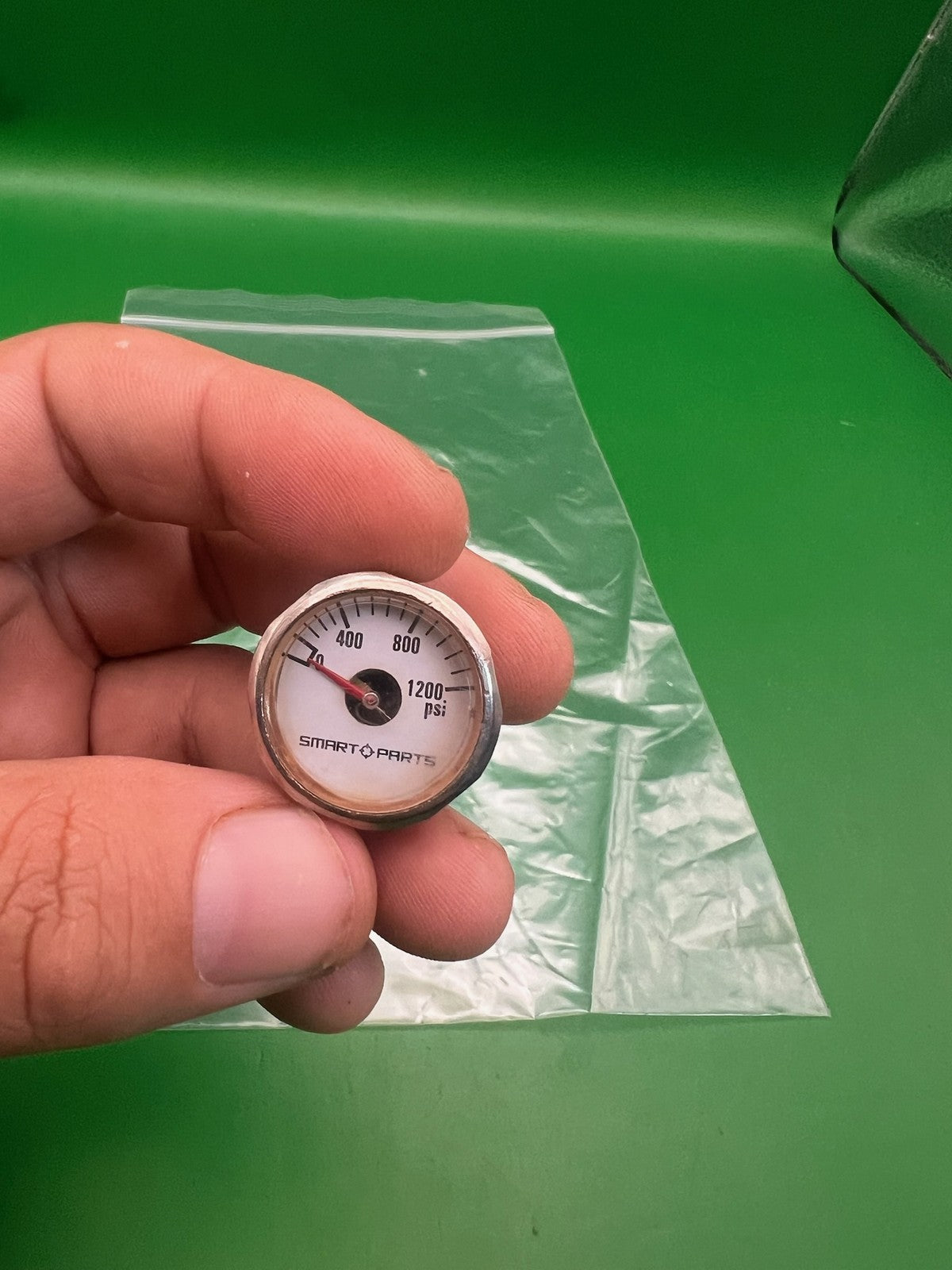 Smart Parts Mini Pressure Gauge 1200 PSI Chrome ION Shocker SFT