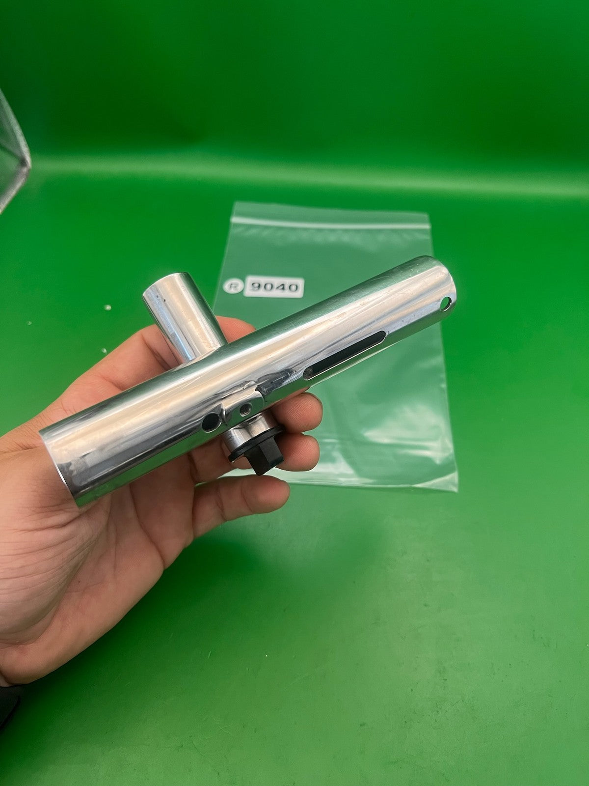 AGD Automag Power Feed Body Right Feed Chrome Polished Aluminum