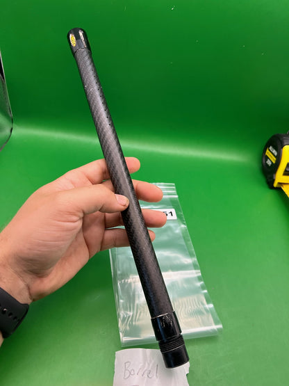 Stiffi Carbon Fiber Barrel Tip 14" Black - Uses Stiffi Backs - used paintball barrel tip - black