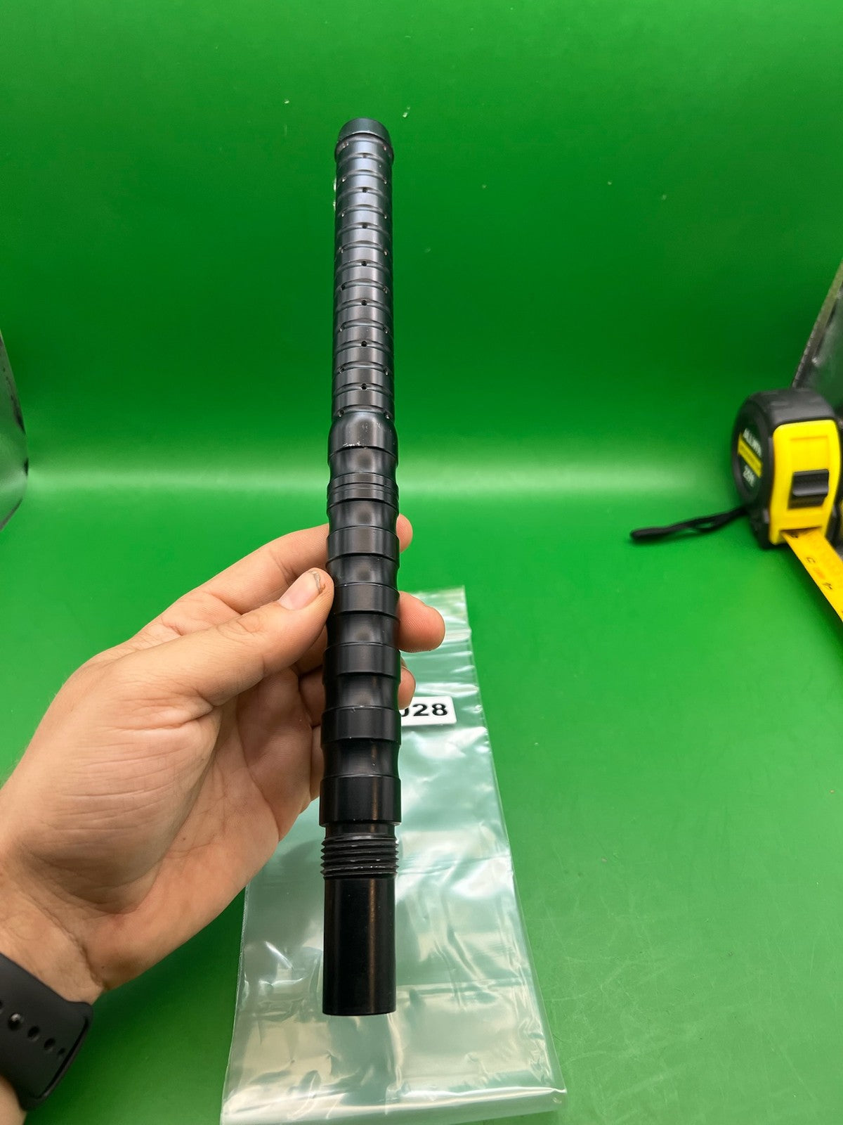Angel PTP Armson Barrel .687 Black - used paintball barrel - black