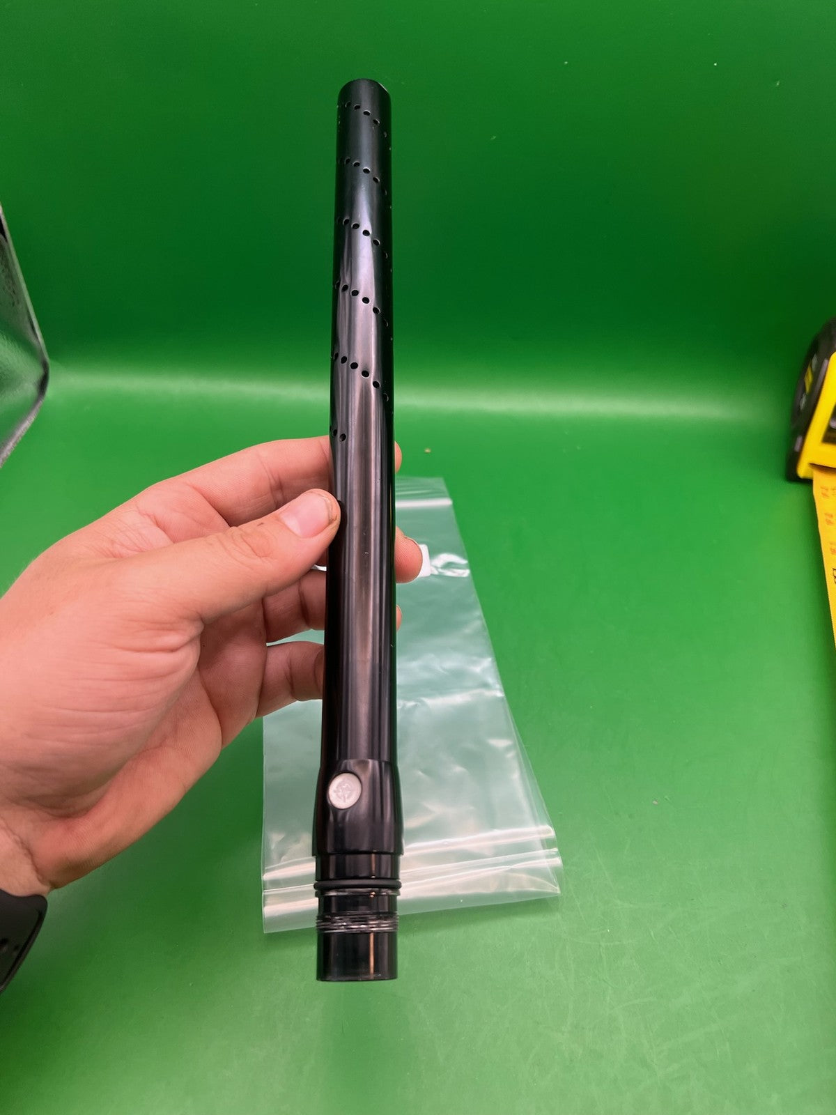 Smartparts Freak Barrel Tip 18" Black Ported - used paintball barrel tip - black