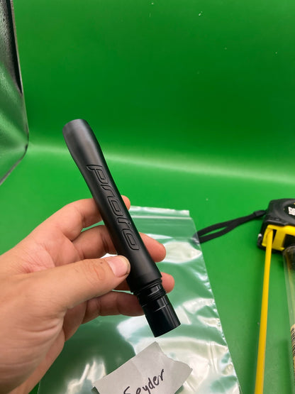 Proto Paintball Barrel Back Spyder 5" Black - used paintball barrel back - black