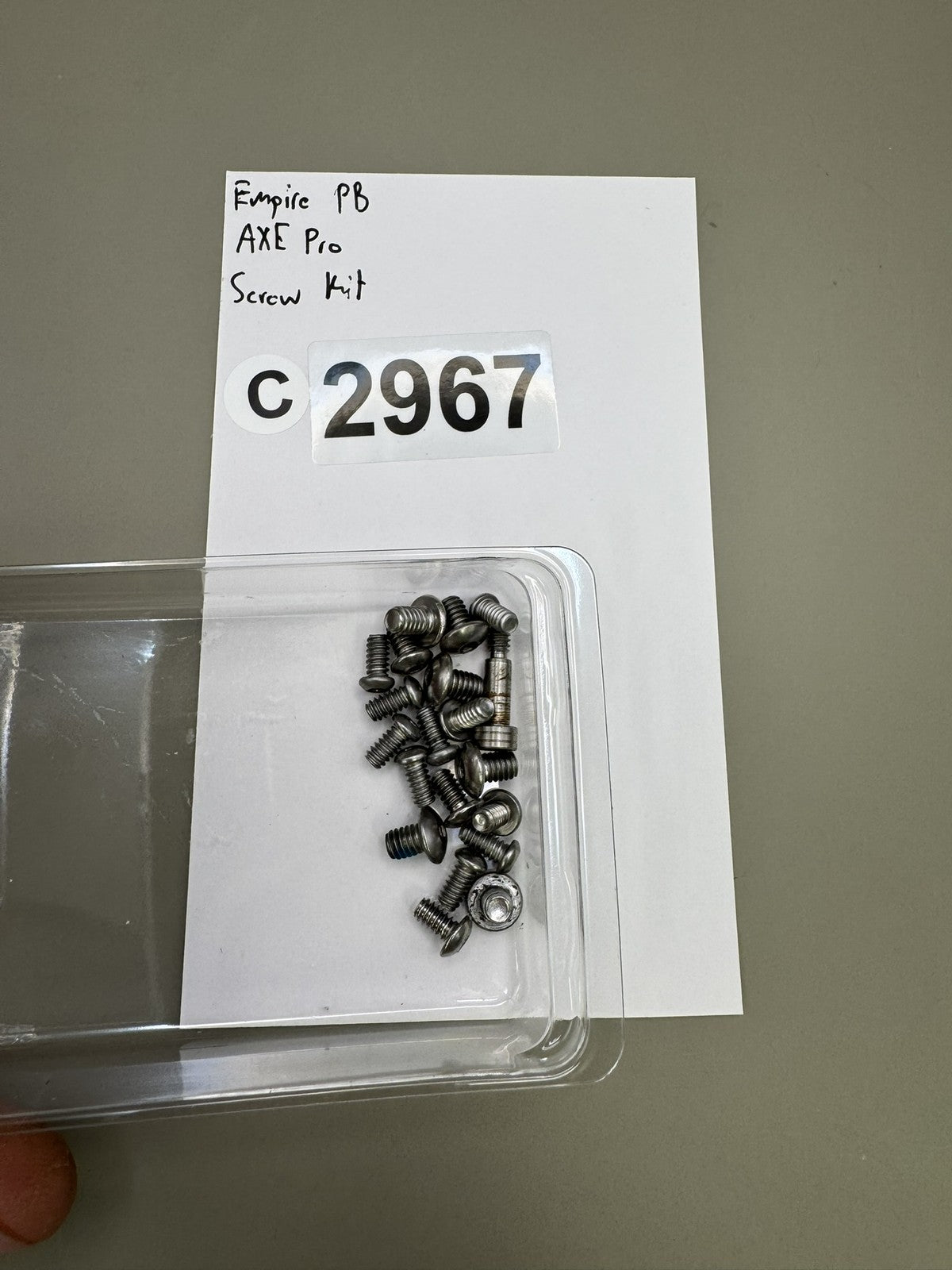 Empire AXE Pro Screw Kit Paintball Marker Hardware