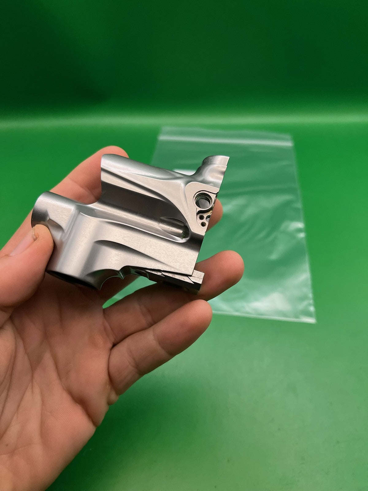 Bob Long G6R Front Half Body Silver Raw Aluminum Paintball Marker Part