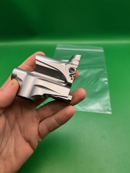 Bob Long G6R Front Half Body Silver Raw Aluminum Paintball Marker Part