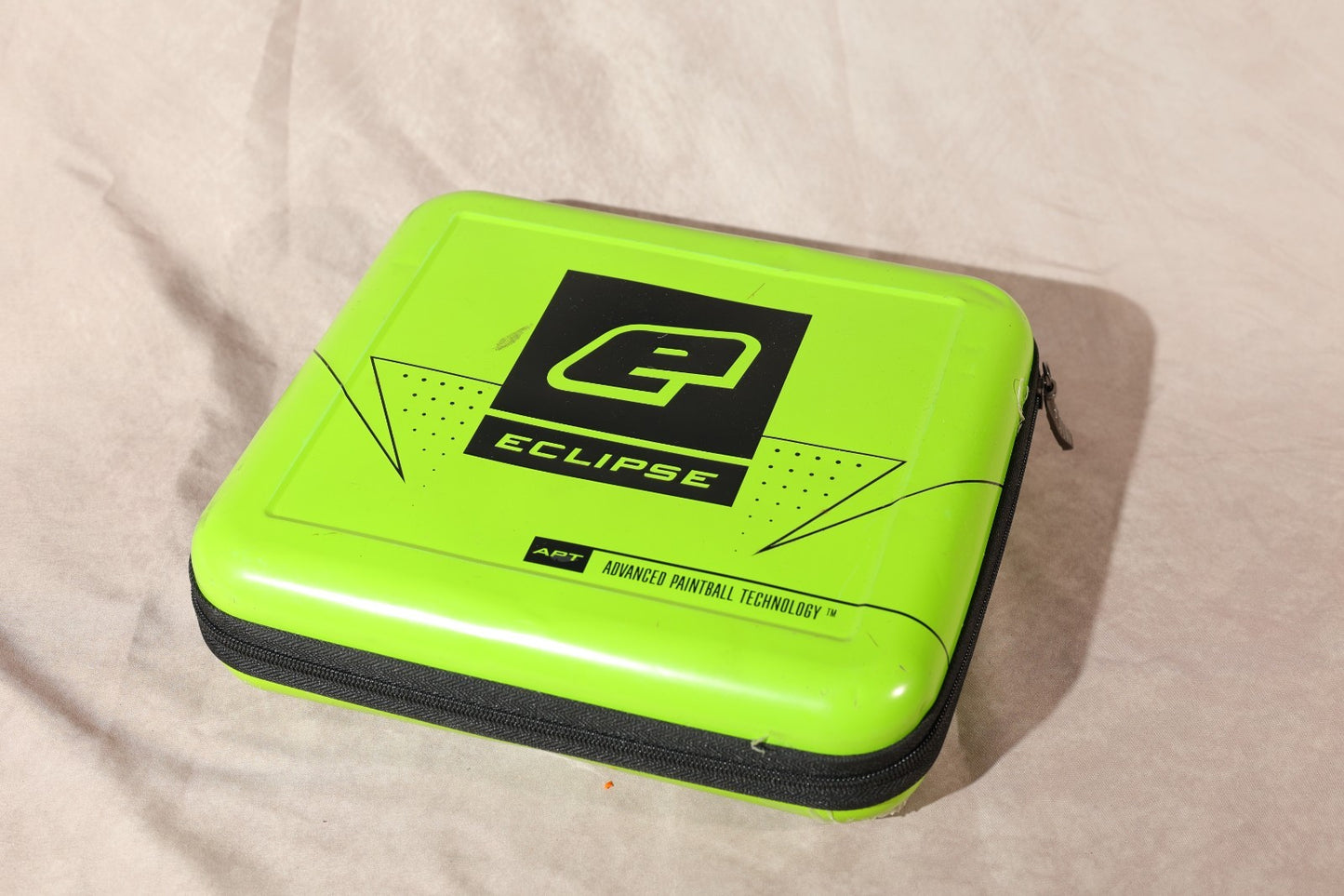Planet Eclipse Paintball Marker Case Lime Green Hard Shell Zippered Storage
