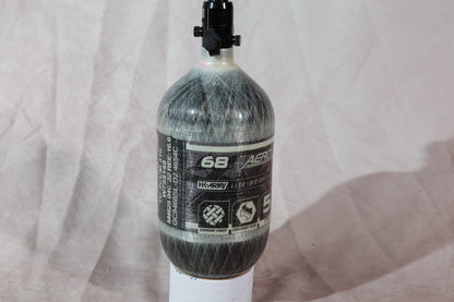 HK Army 68ci Carbon Fiber Paintball Tank With Regulator and Cover