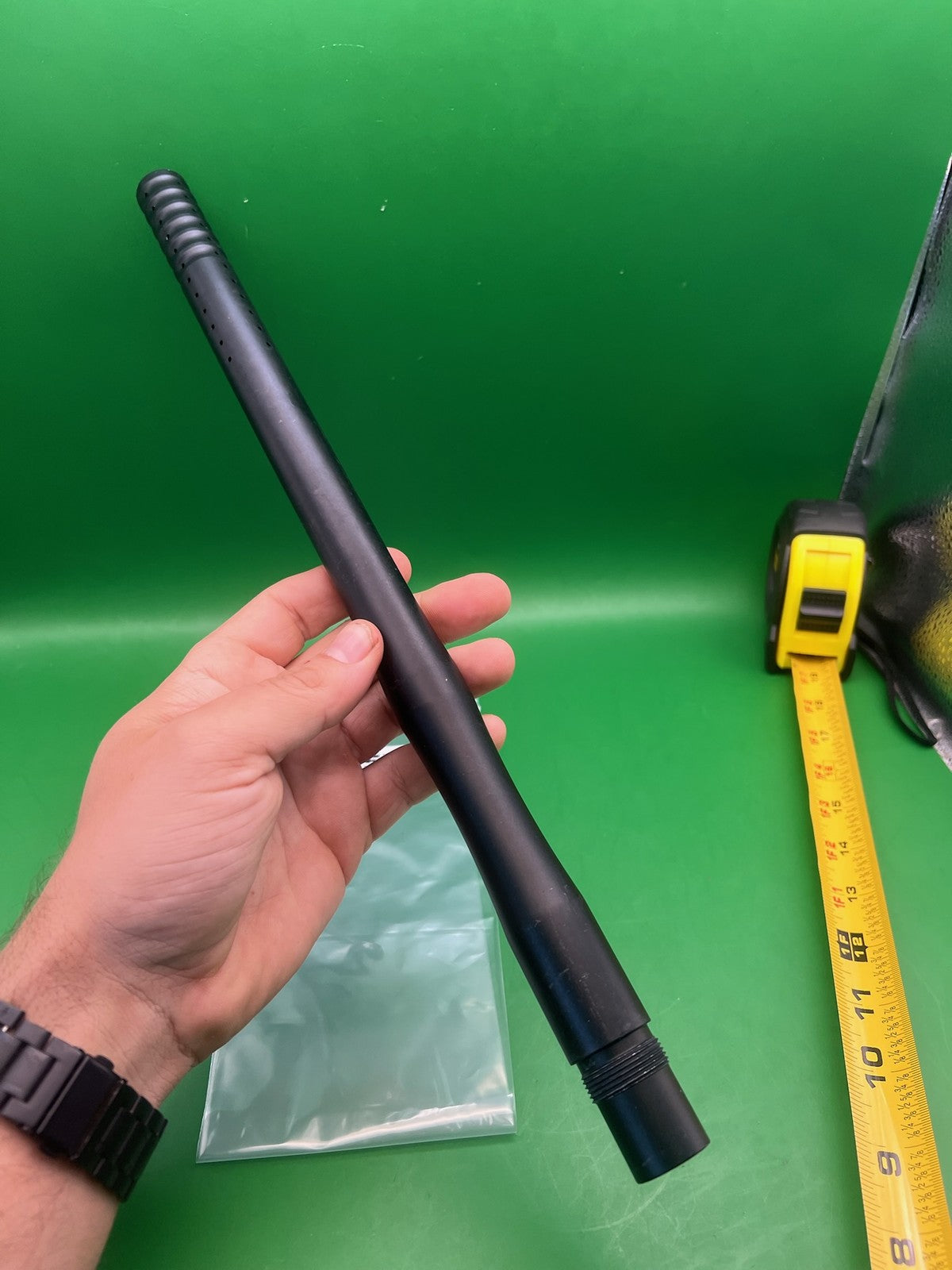 CP Custom Products One Piece Barrel 14" .689 Black - used paintball barrel - black
