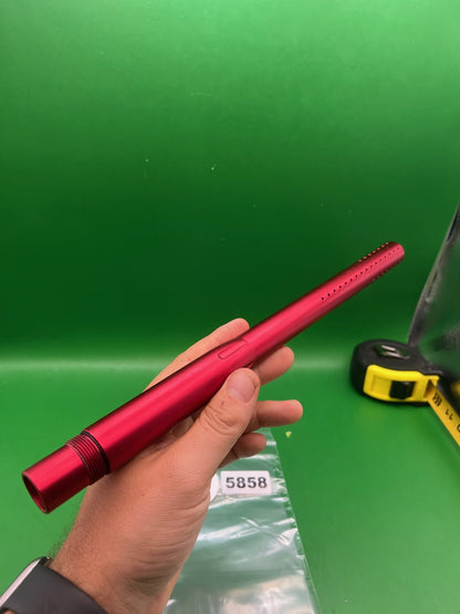 Autococker Dye Matric .689 Red Barrel - used paintball barrel back - red anno