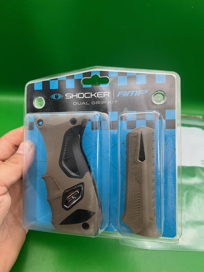 Smart Parts Shocker AMP Dual Grip Kit Trigger Frame & Vertical Reg Grip FDE Tan