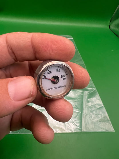 Smart Parts Mini Pressure Gauge 1200 PSI Chrome ION Shocker SFT