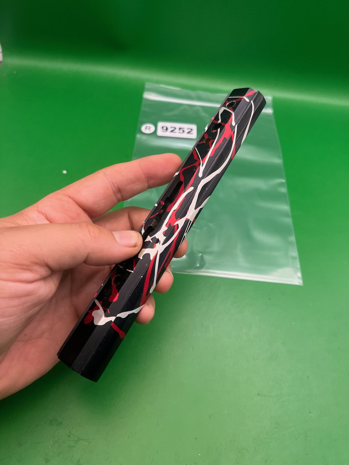 AGD Automag Classic Rail Black Red White Splash Air Gun Designs