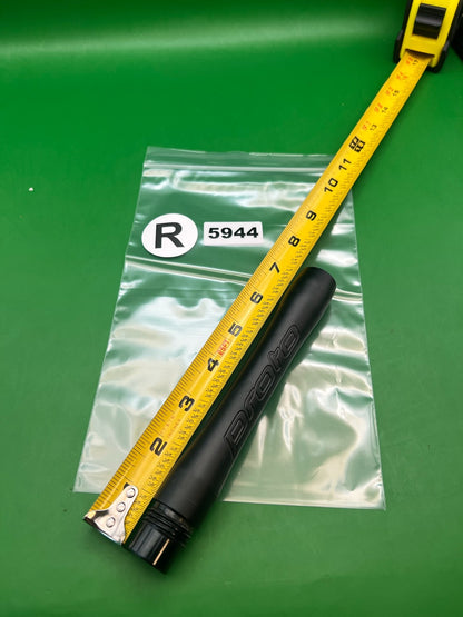 ION NXT Proto Barrel Back 6" .690 Black - used paintball barrel back - black