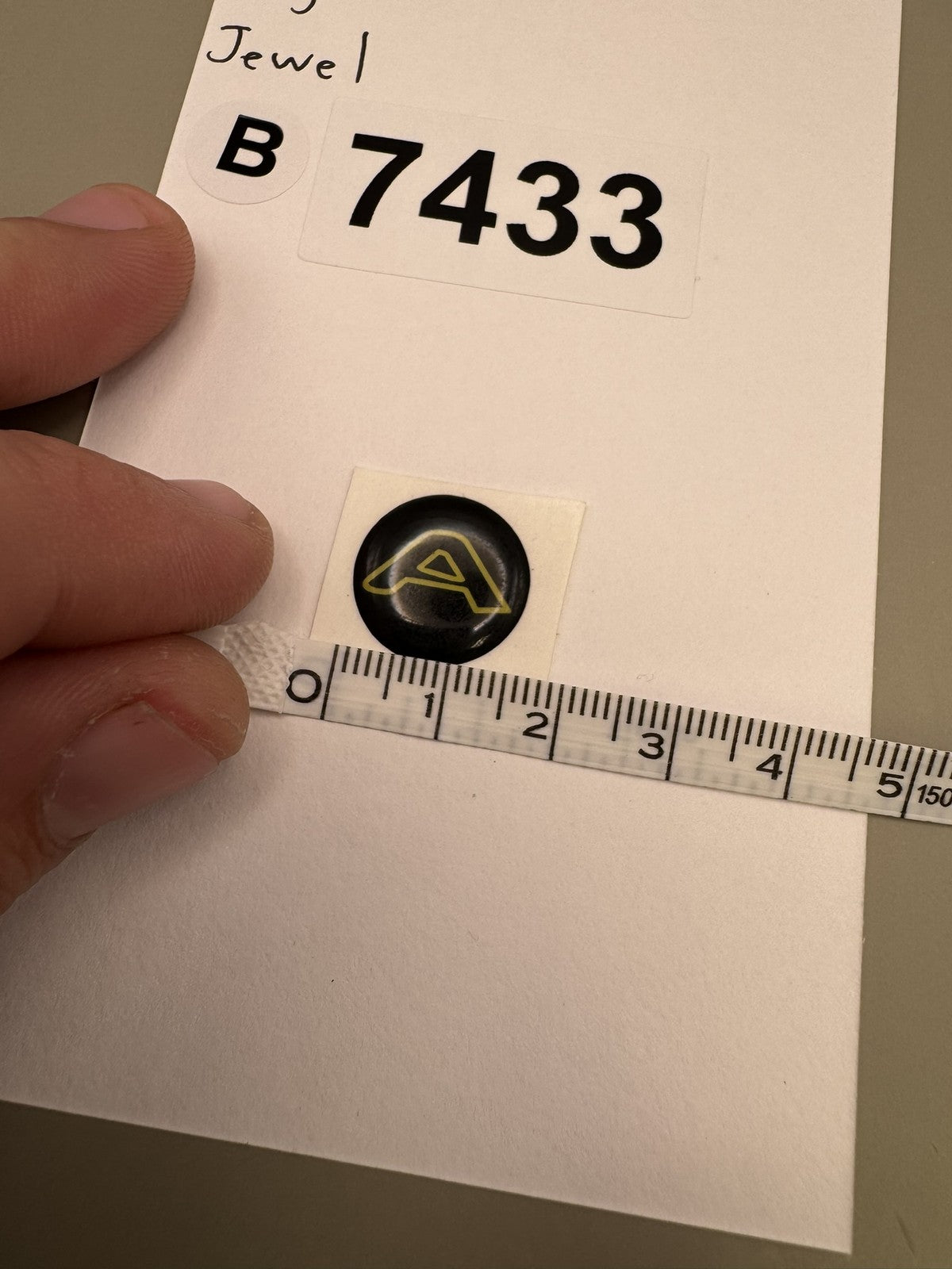 WDP Angel Jewel Logo Sticker Black Gold