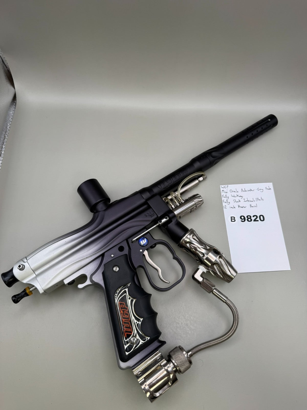 WGP Mini Oracle Autococker - Grey Fade - Paintball Marker Fully Working