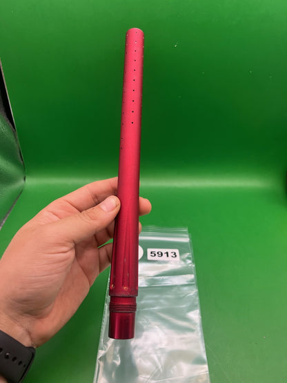 Stock Autococker Barrel  .690 Red - used paintball barrel - red anno