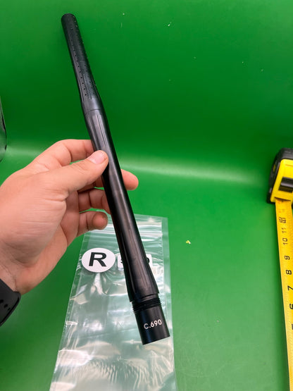 Autococker Barrel 14" .690 Black - used paintball barrel - black