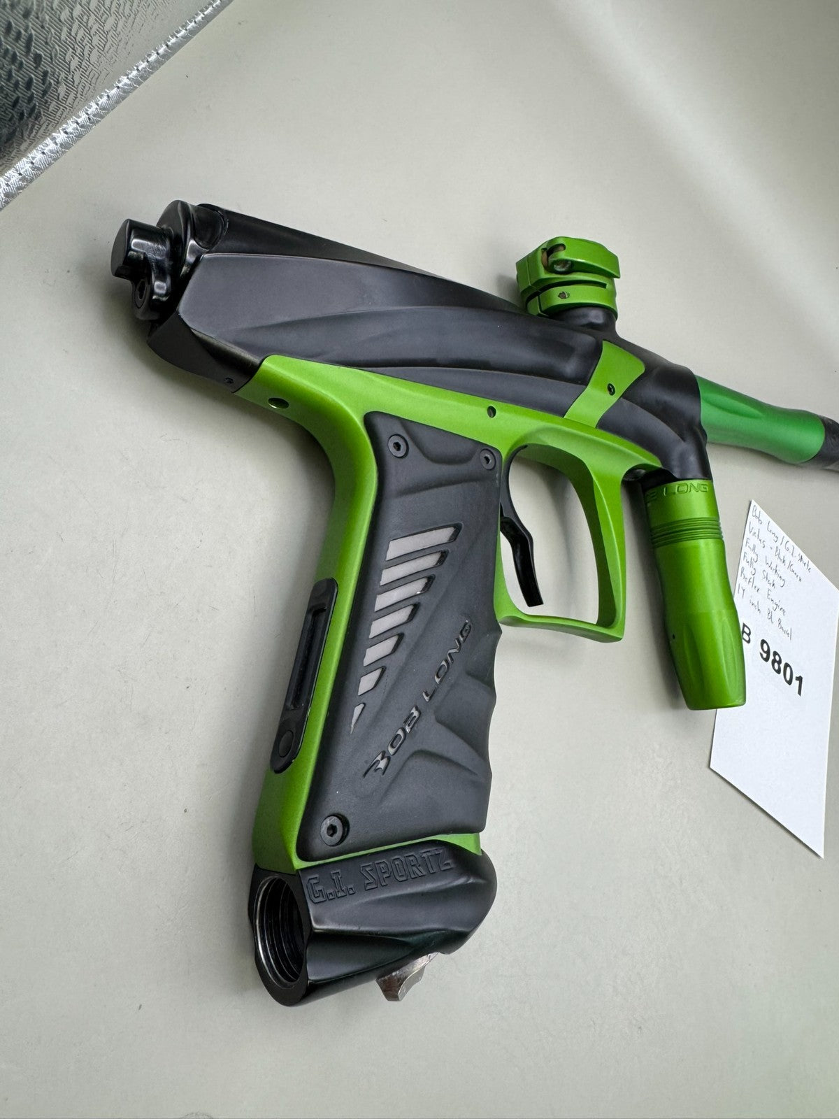 Bob Long / G.I Sportz Victus - Black/Green - Paintball Marker Fully Working