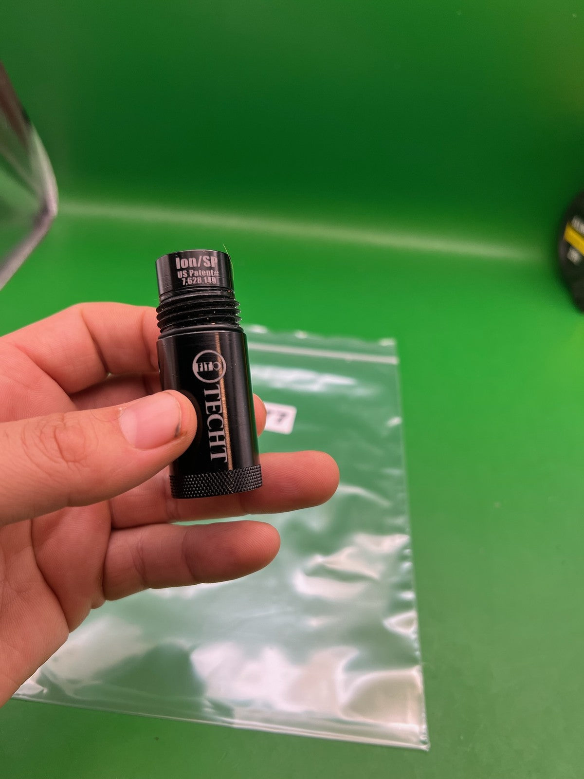 TechT Ion Barrel Adapter - used paintball barrel adapter - black