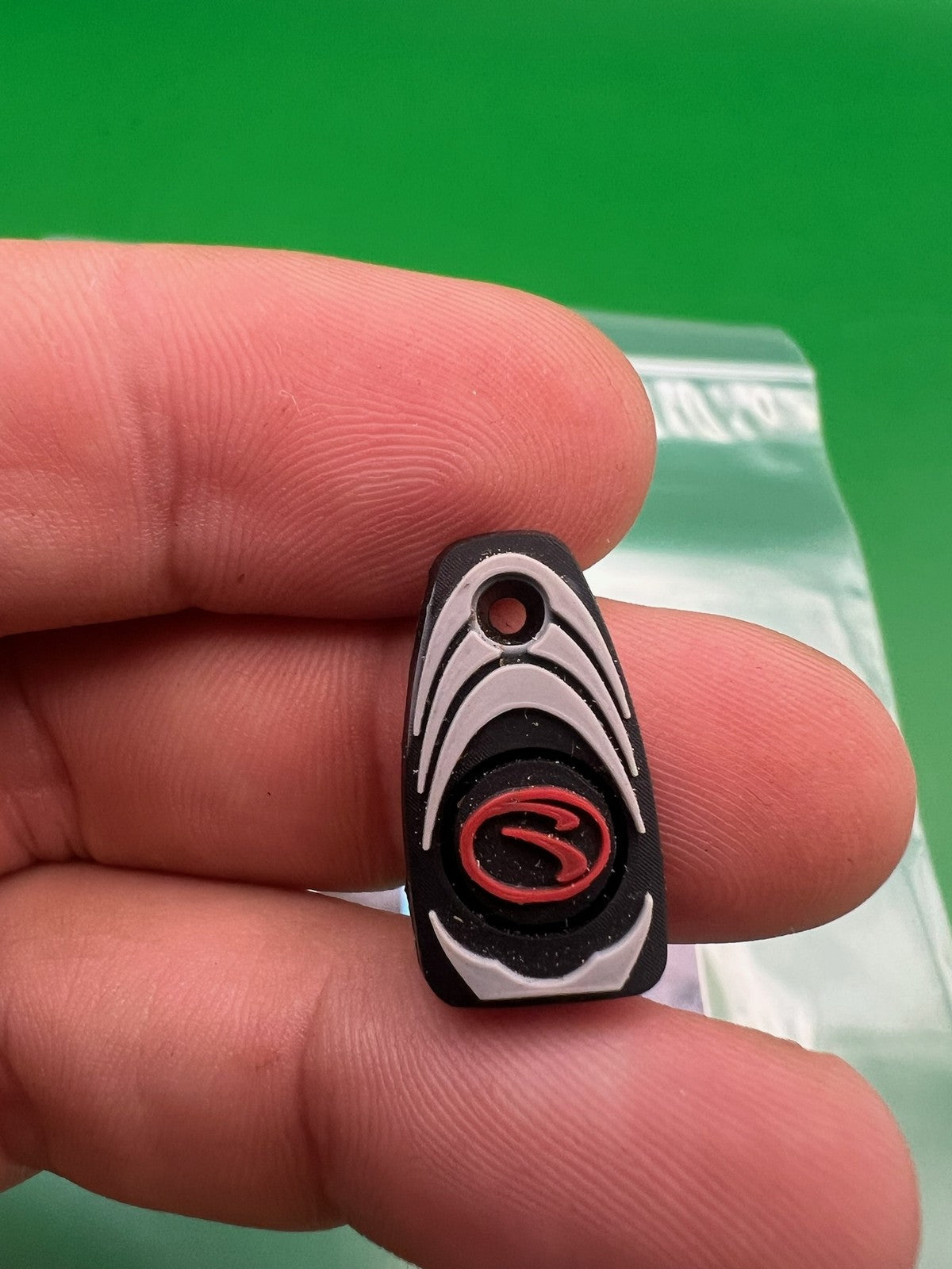 Bob Long Vice Button Cover Jewel Black White Red Replacement Power Cover