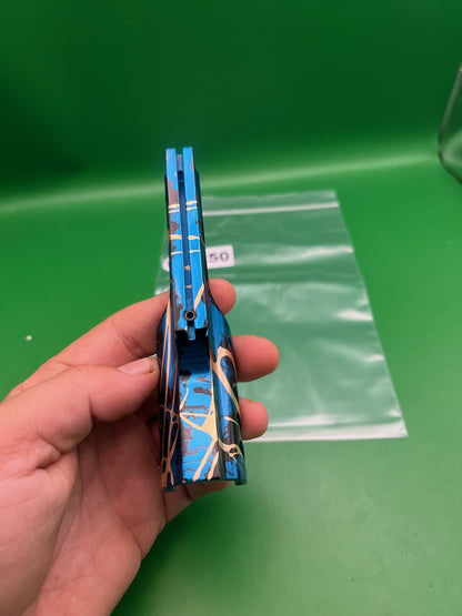 AGD Automag Sight Rail Blue Anodized Custom Splash Milled Aluminum