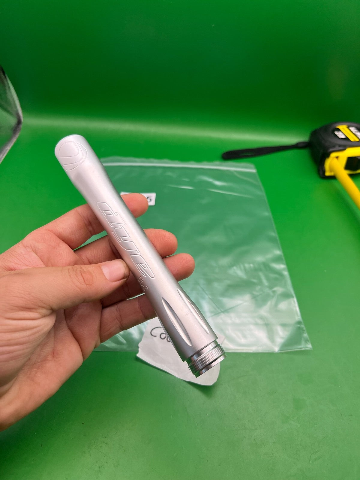 Dye UL-I Barrel Back Autococker AC Thread Polished Silver Aluminum
