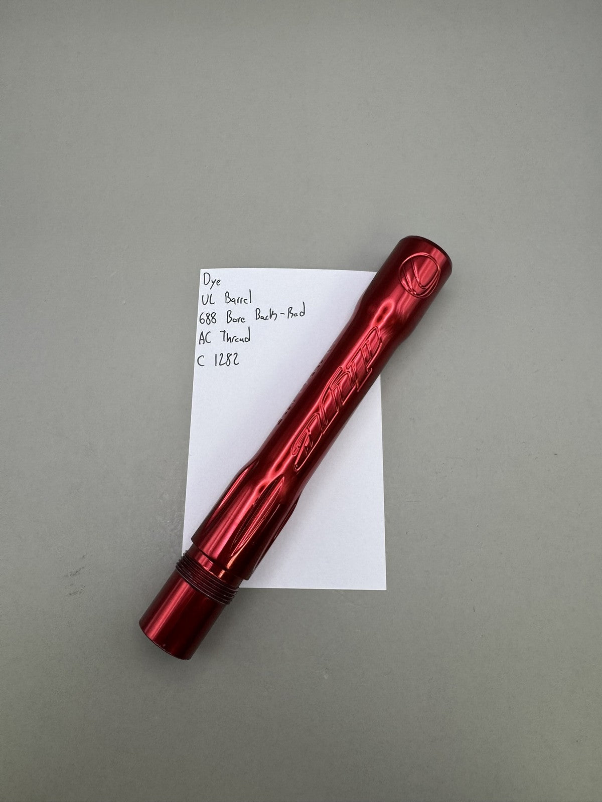 Dye UL Barrel 688 Bore Backs-Red AC Thread
