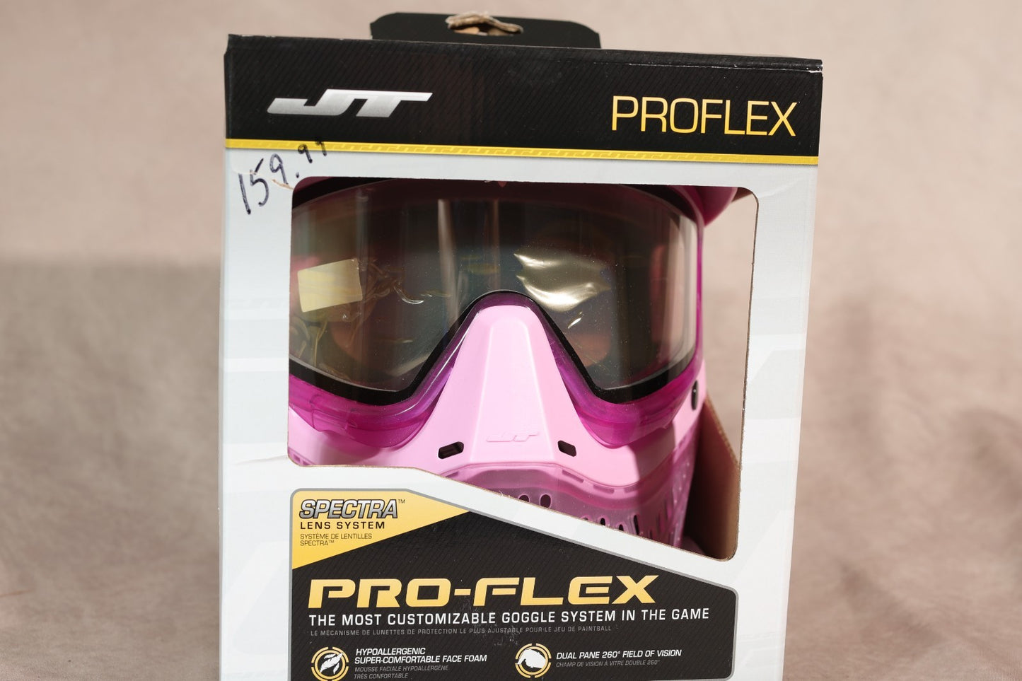 JT Proflex Paintball Mask Goggle Pink Spectra Lens System New In Box