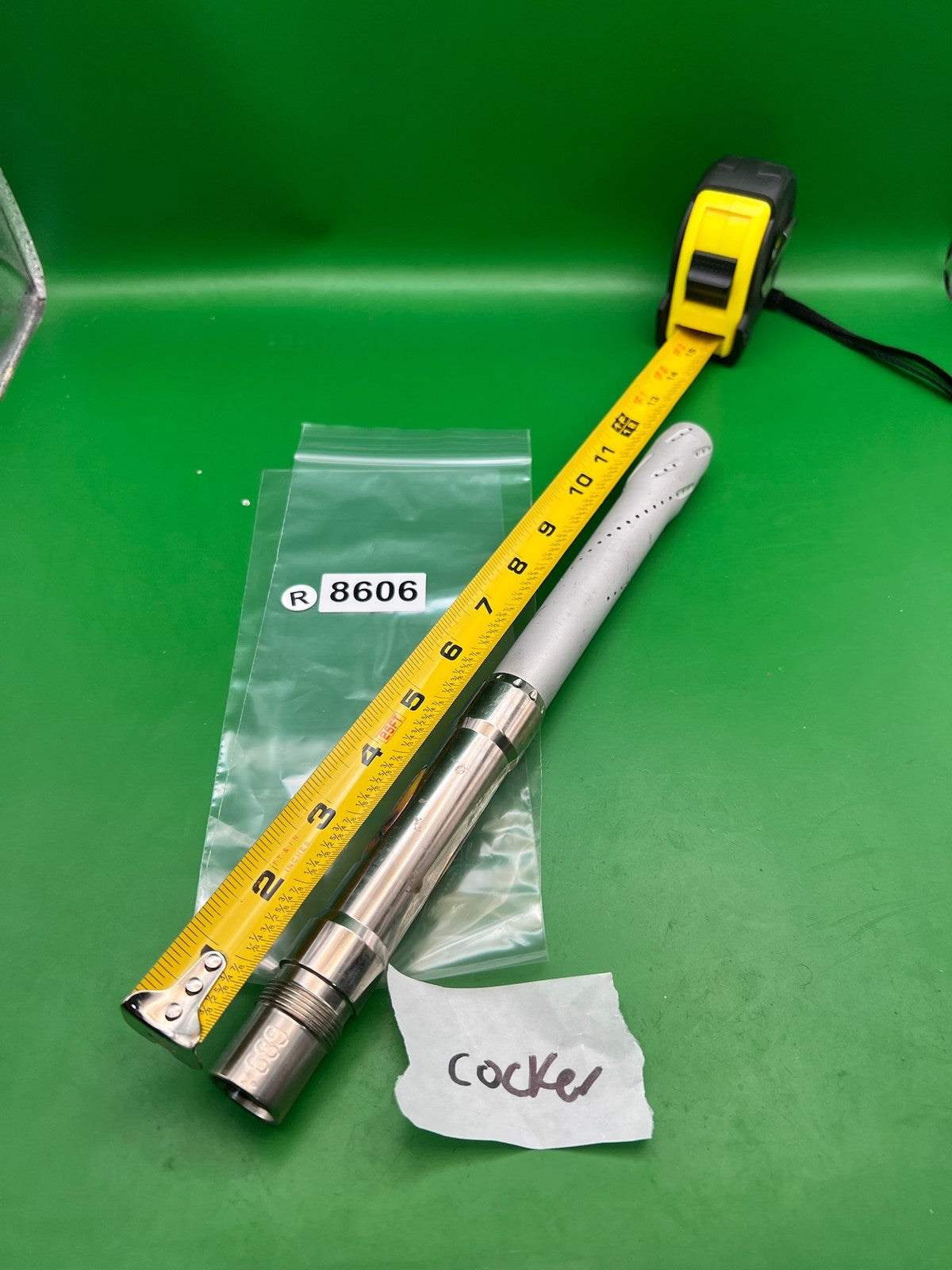 System X 12" Barrel Autococker Thread White Silver .689 Bore