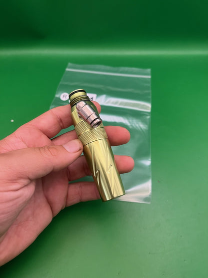 Bob Long Torpedo Inline HPR Regulator Gold New Style w/ Elbow Fitting