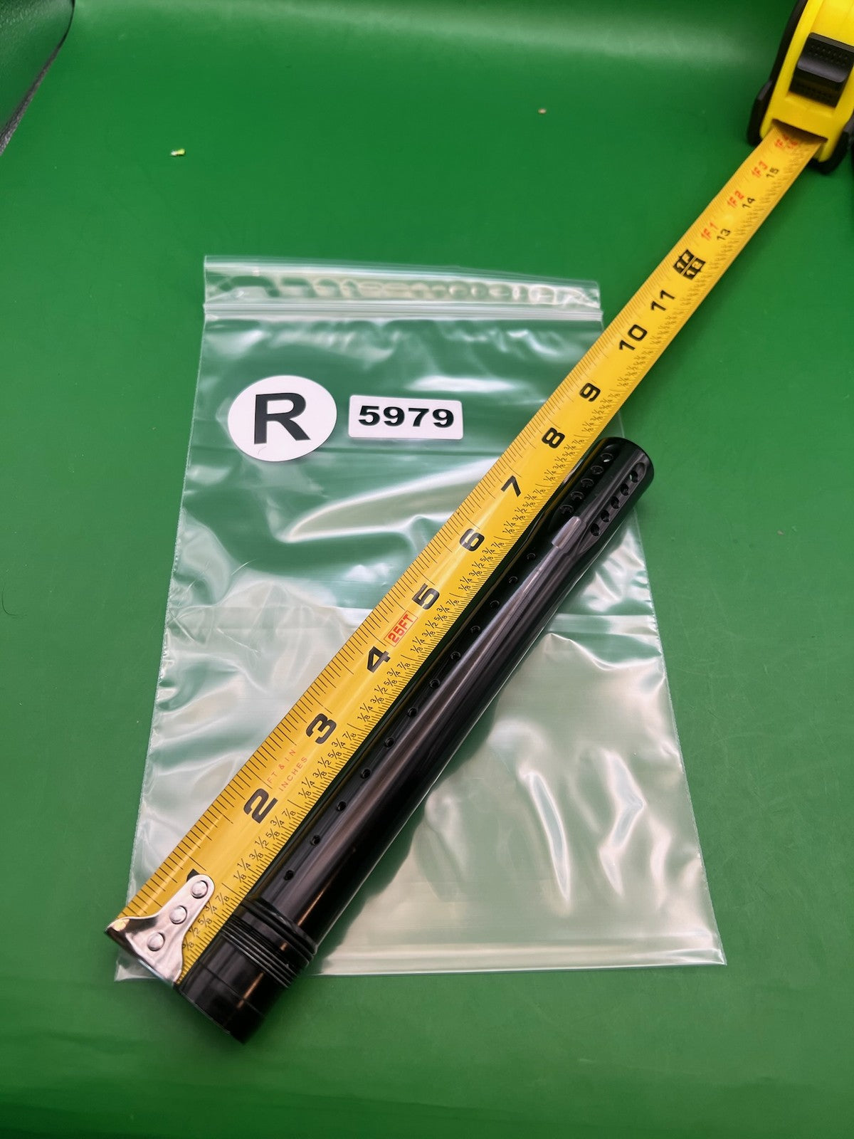 Dye UL Barrel Tip 14" Black Autococker - used paintball barrel tip - black