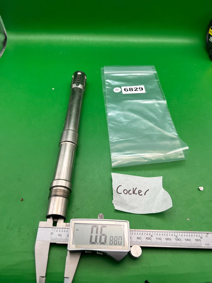 Autococker Stainless Steel Barrel .688 Bore 12in Silver - used paintball barrel - silver