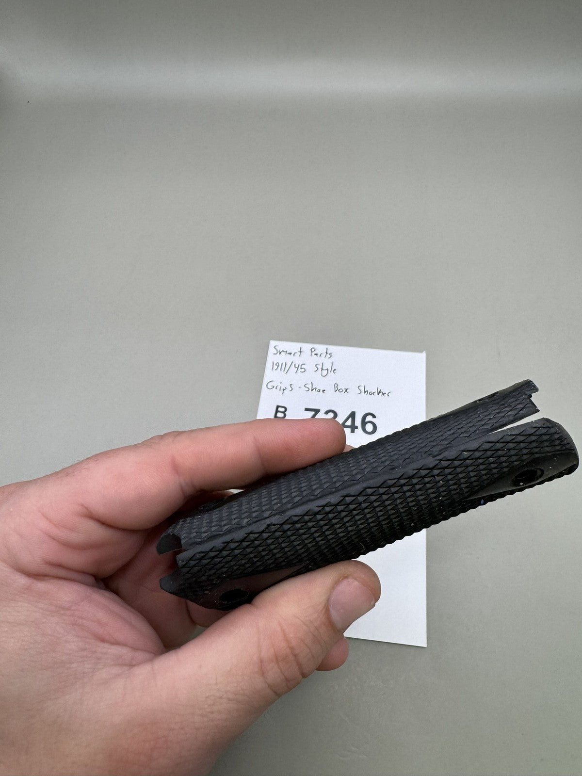 Smart Parts Shoebox Shocker 1911/45 Style Grip Panels Black