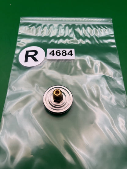 Centre Flag Paintball Mini Pressure Gauge 5000 PSI Silver HPA Regulator