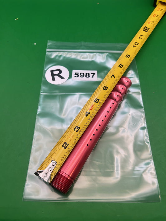 Red CP Barrel Tip - used paintball barrel tip - red anno