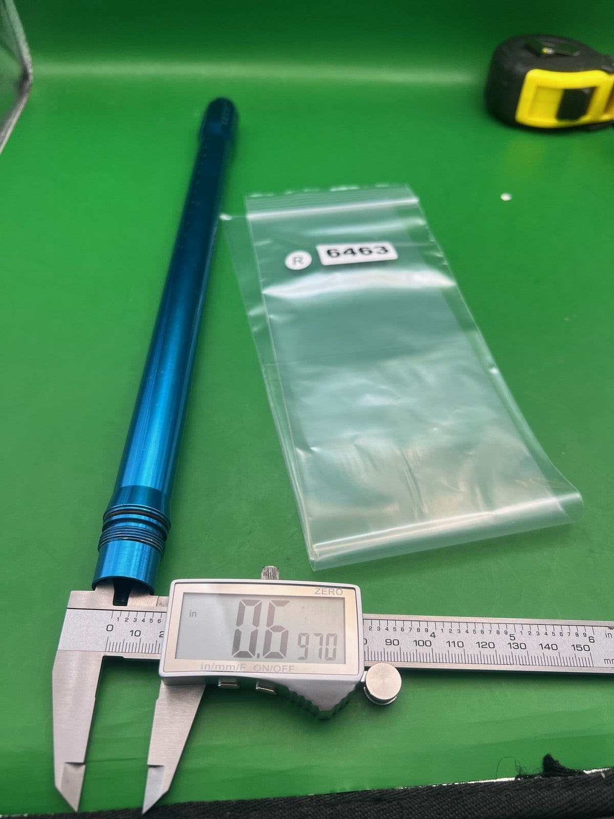 Blue Empire Barrel Tip - used paintball barrel tip - blue anno
