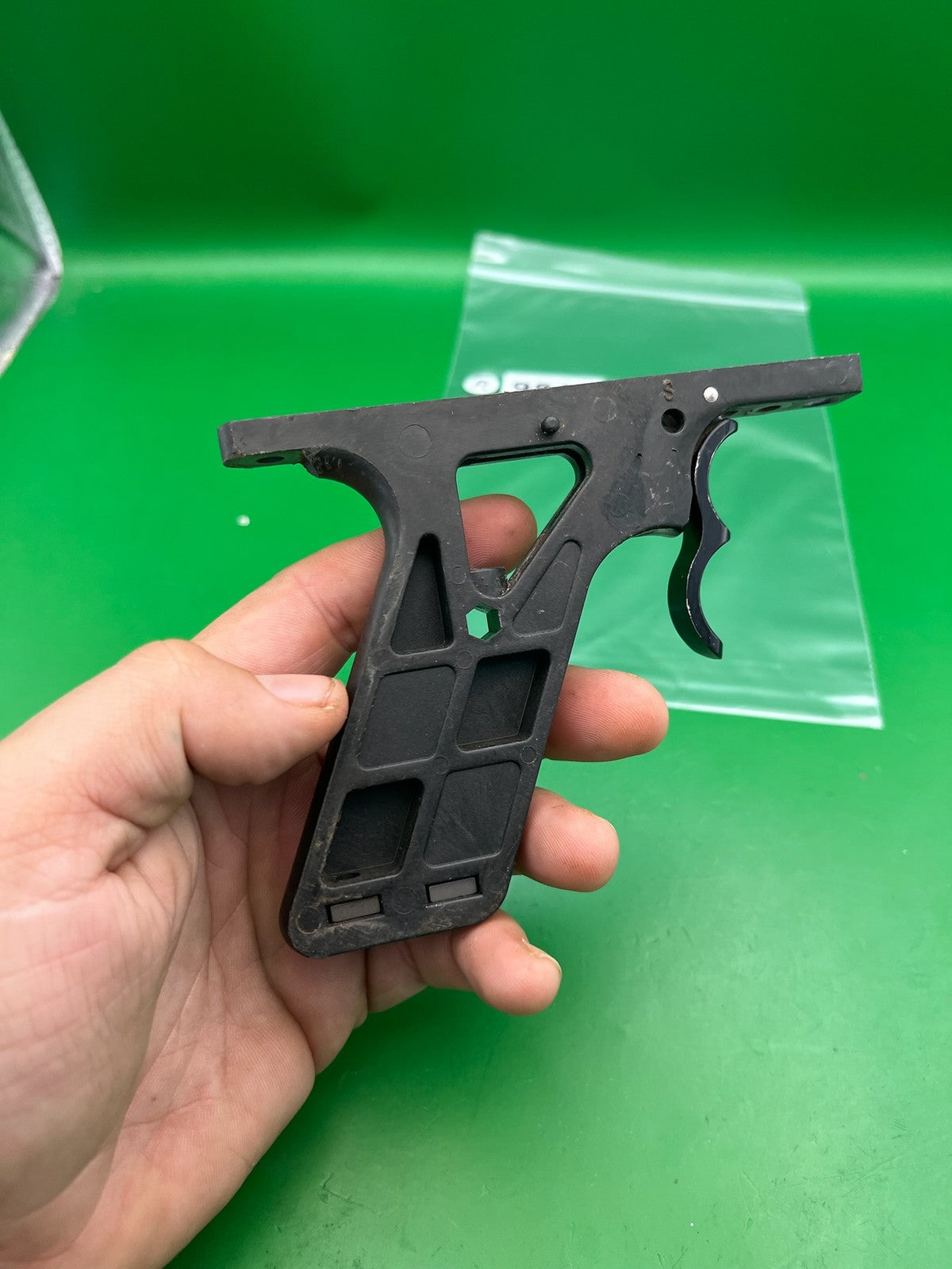 AGD Automag Carbon Paintball Marker Paintball Frame with  Red Splash Trigger