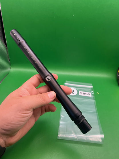 Stock Proto 12" .689 Black - used paintball barrel tip - black