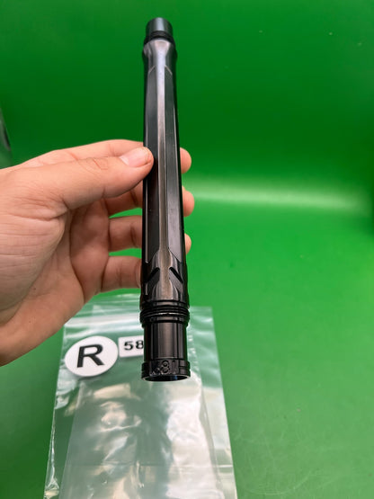 HK Autococker Back  10" .681 Black - used paintball barrel back - black