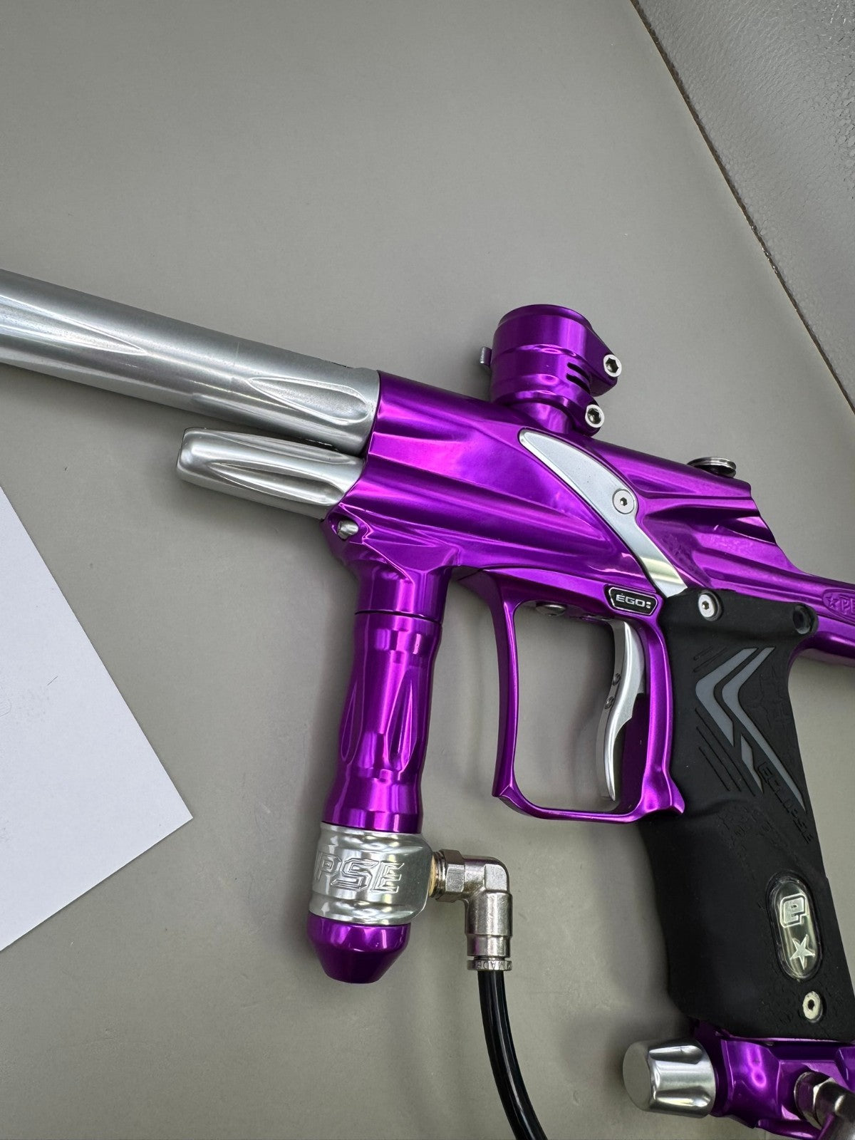 Planet Eclipse Ego 8 PEV's - Purple/Silver - Paintball Marker Fully Working