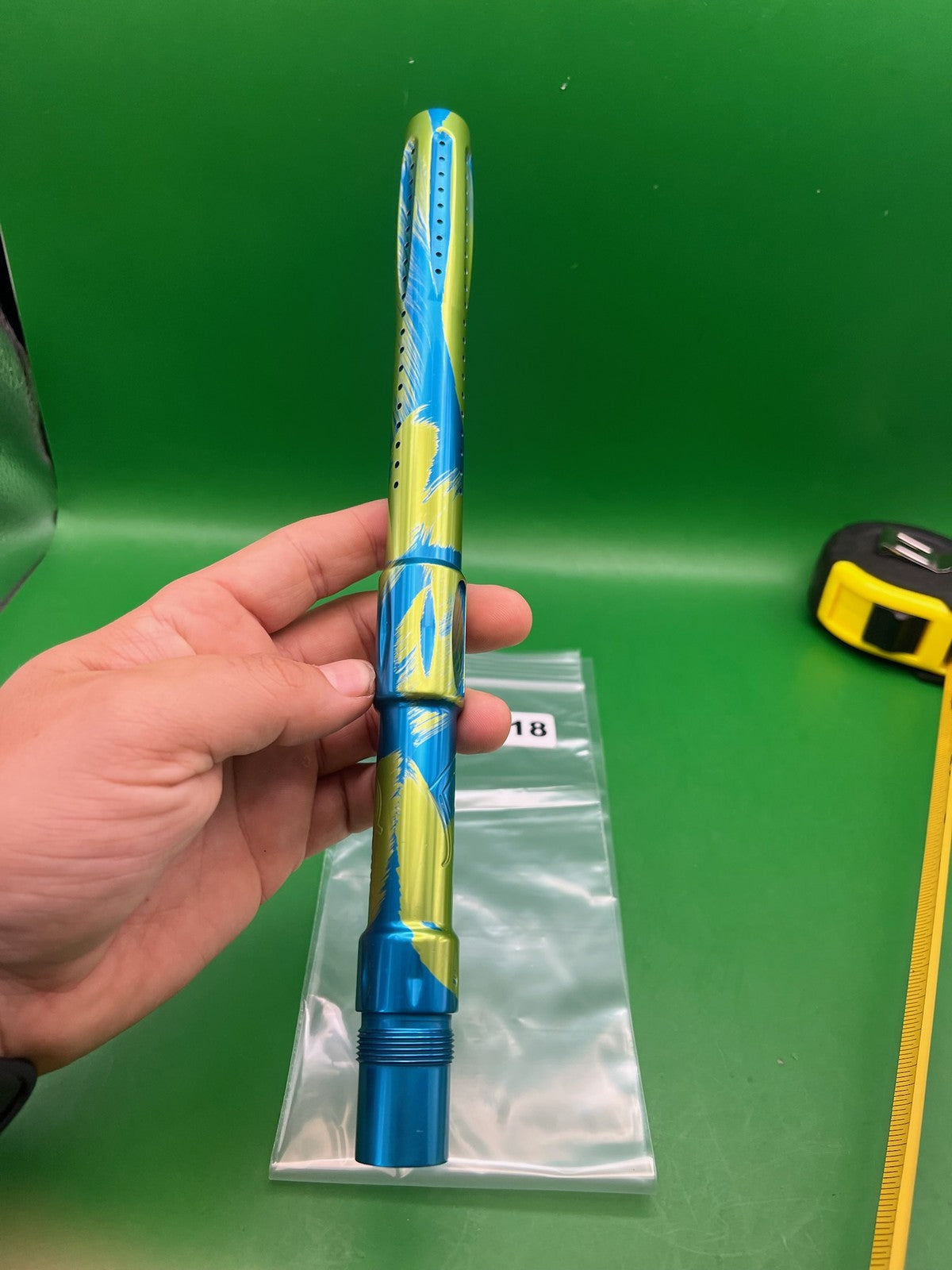 Custom Anno Bob Long .689 Blue Yellow Splash